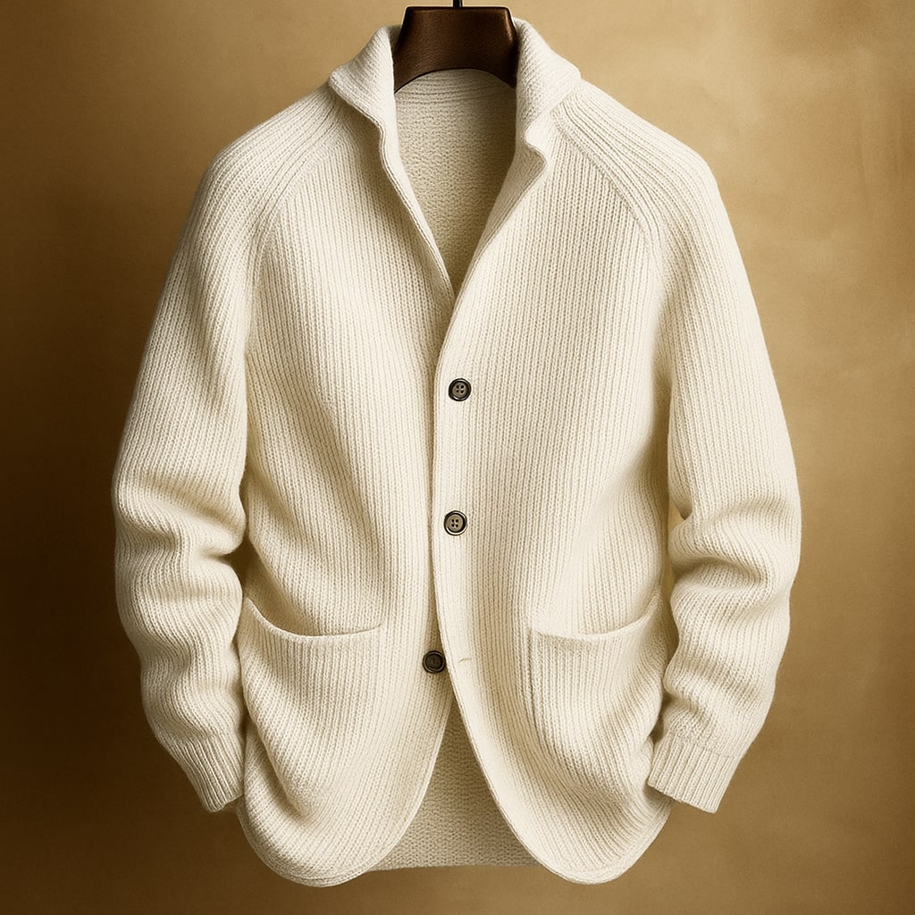 JONATHAN | HEREN GILET IN RIBBELWOL