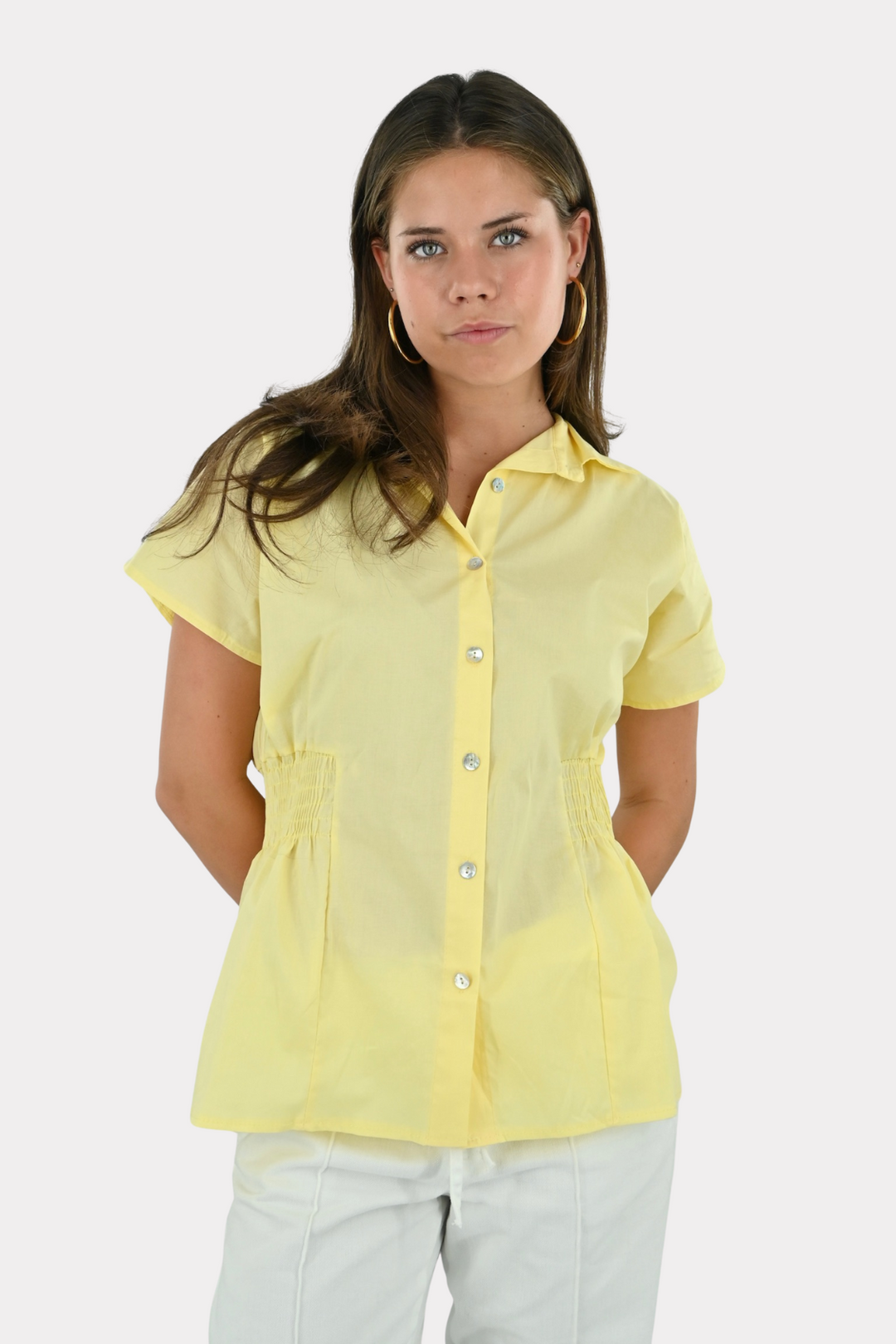 Merle blouse - butter yellow