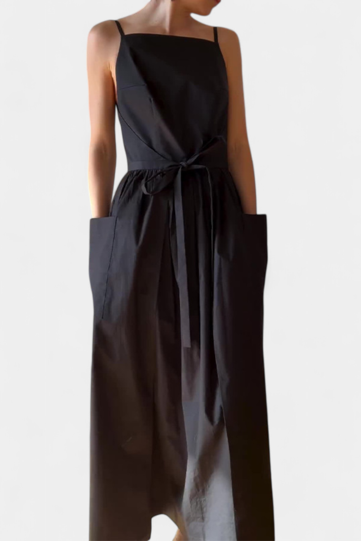 HANNA | Lange Jurk met Verstelbare Lussen voor Romantische Stijl en Zomerse Comfort