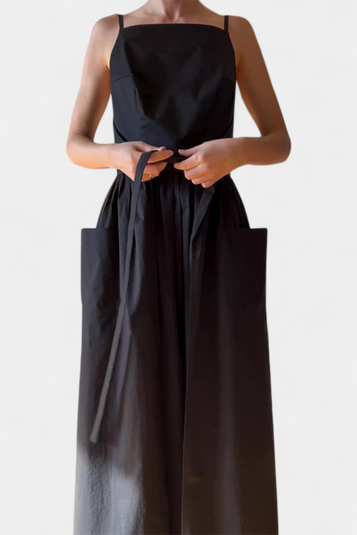 HANNA | Lange Jurk met Verstelbare Lussen voor Romantische Stijl en Zomerse Comfort