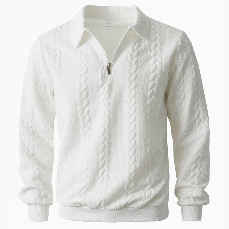 NOAH™ | Quarter Zip Polo met Verzorgde Look en Dagelijks Comfort voor Heren