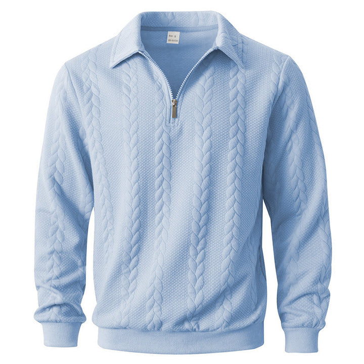 NOAH™ | Quarter Zip Polo met Verzorgde Look en Dagelijks Comfort voor Heren