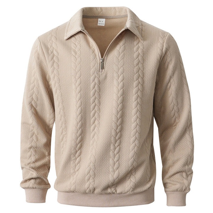 NOAH™ | Quarter Zip Polo met Verzorgde Look en Dagelijks Comfort voor Heren