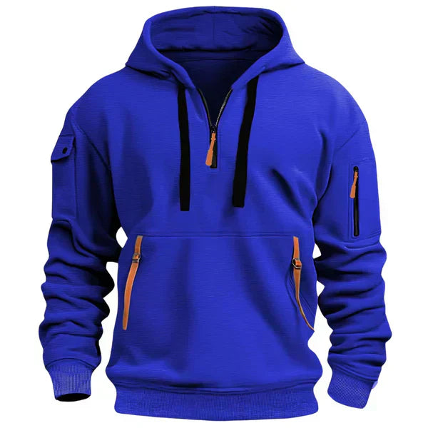ZANE | Heren Hoodie met Warm Comfort en Stijlvol Functioneel Design. 1+1 Gratis
