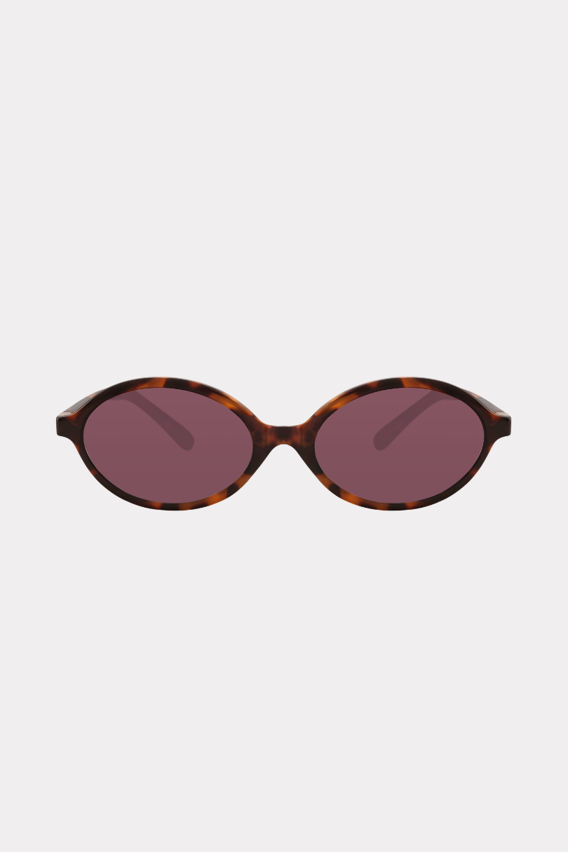 Oval sunnies - leopard