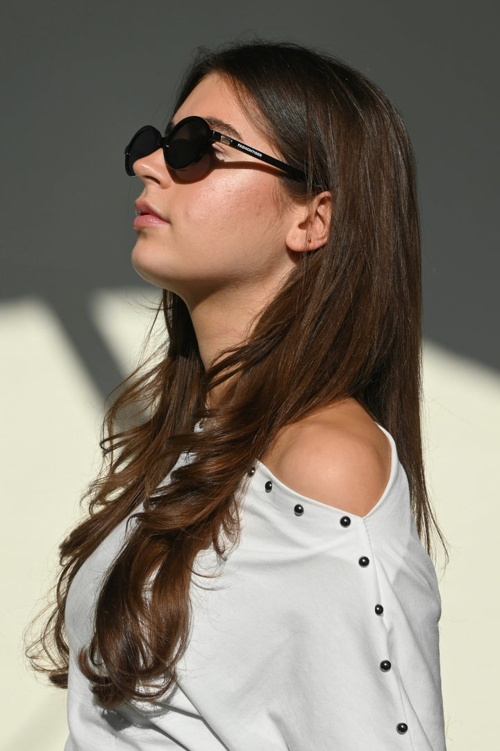 Oval sunnies - zwart