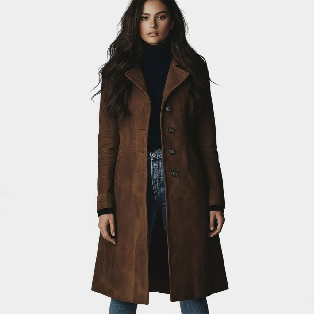MERAL™ | Lange Jas met Tijdloze Elegantie en Comfort voor Dag en Stad