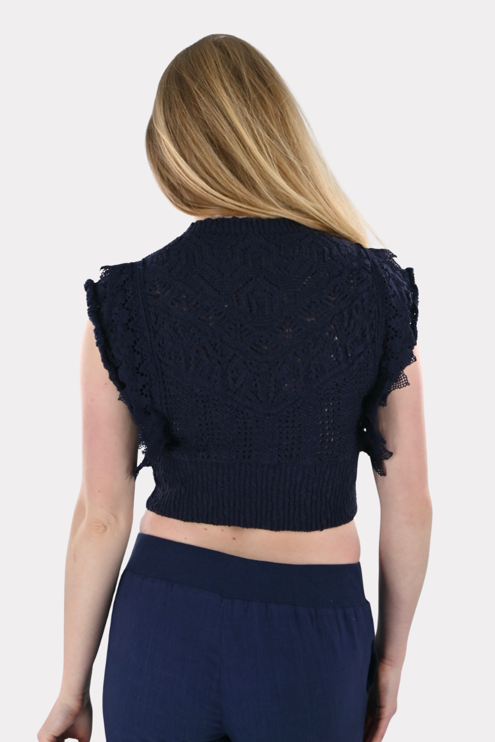 Palm top - navy