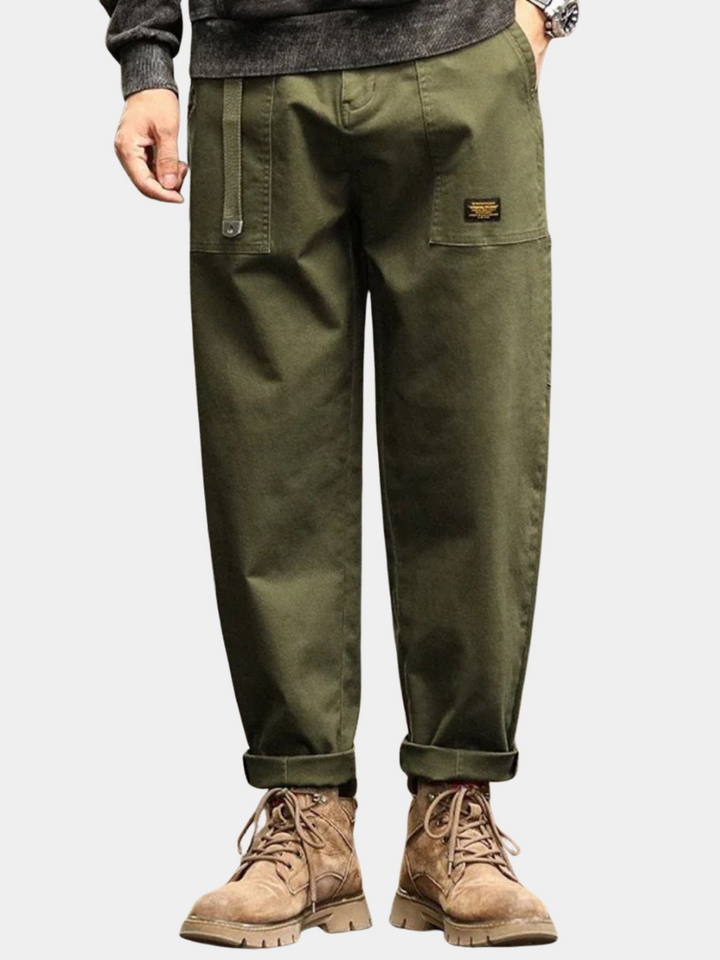 THEO | Heren Cargo Broek met Volledige Bewegingsvrijheid en Stijlvolle Afwerking voor Elke Dag