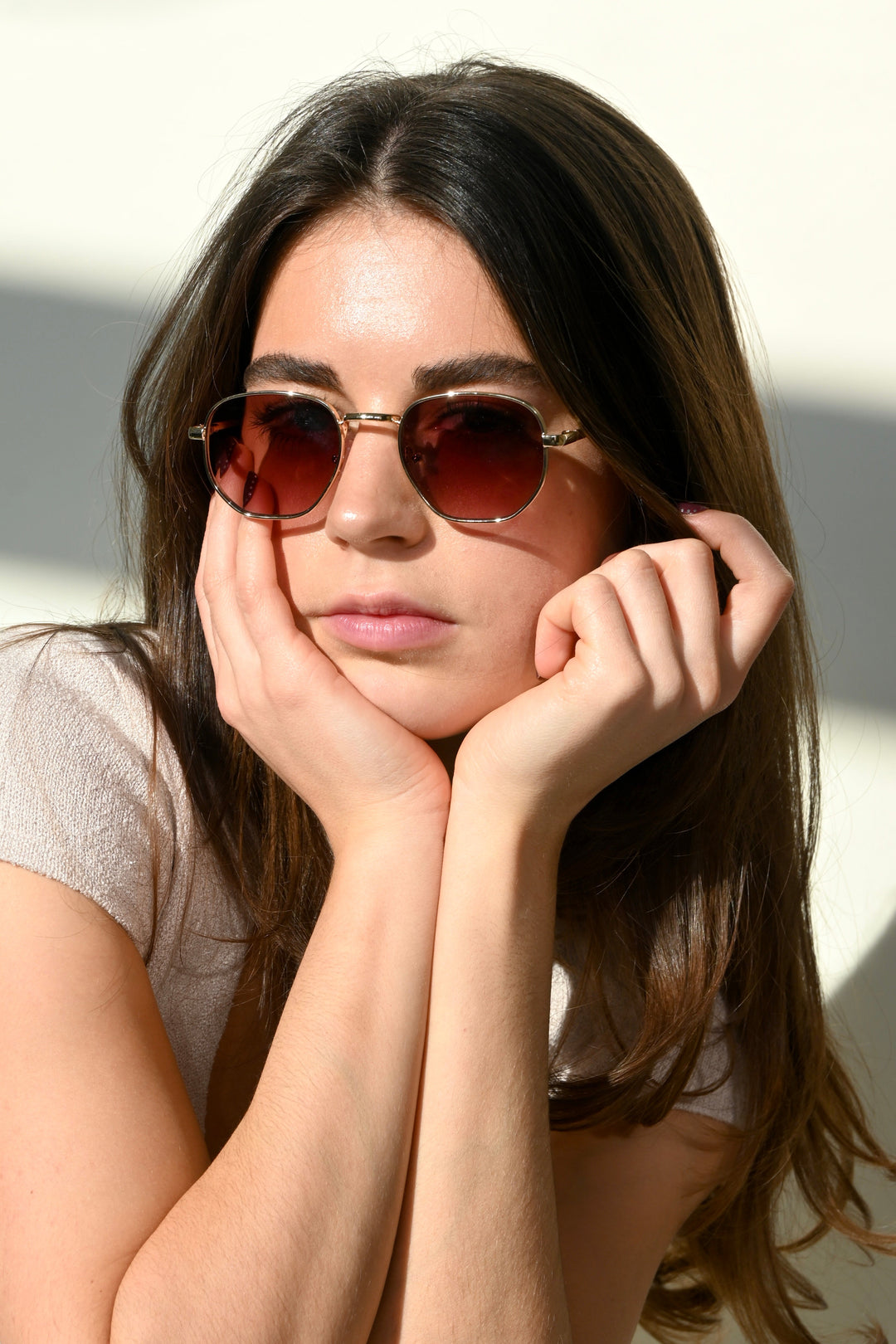Retro sunnies - goud