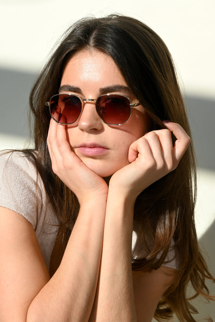 Retro sunnies - goud