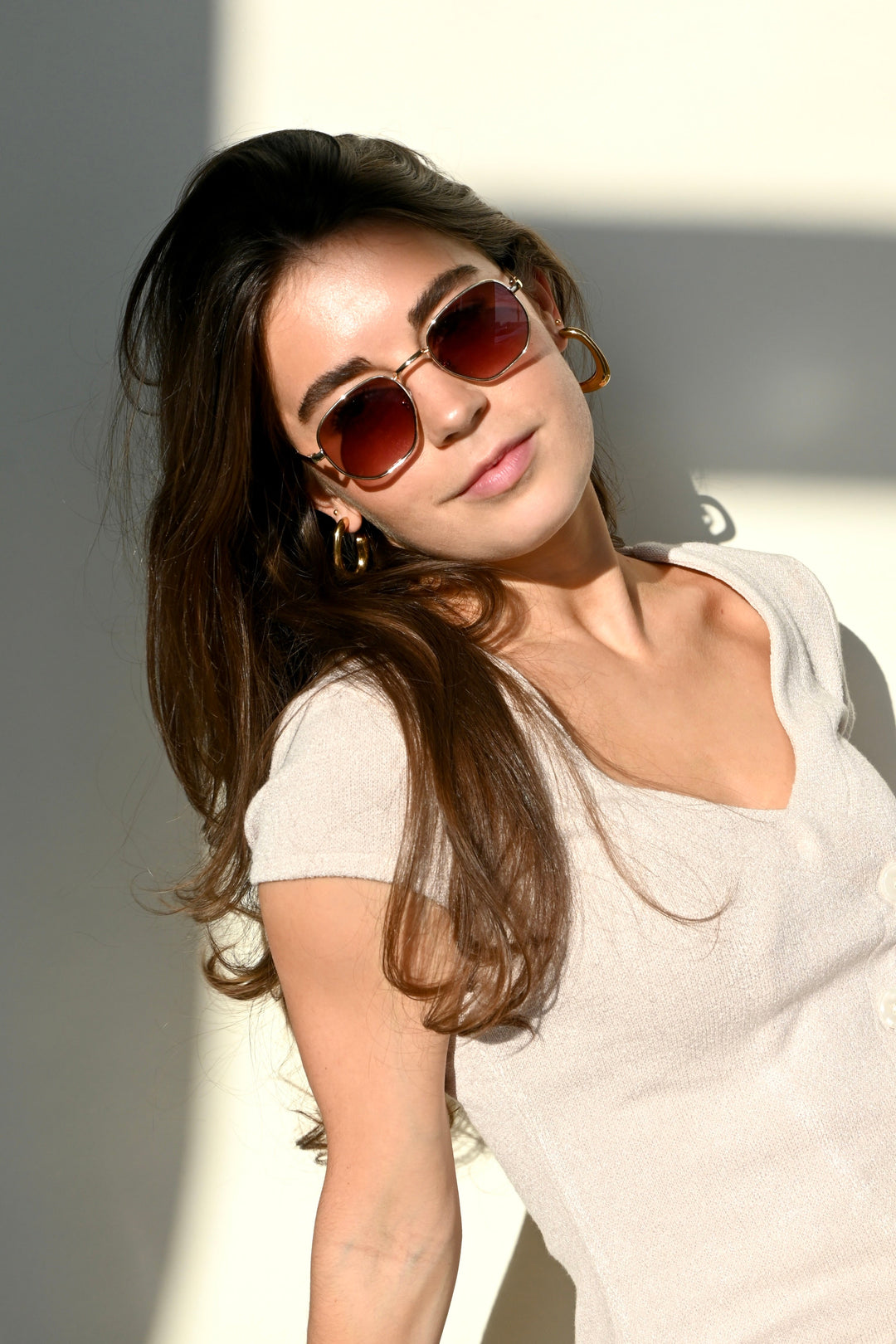 Retro sunnies - goud