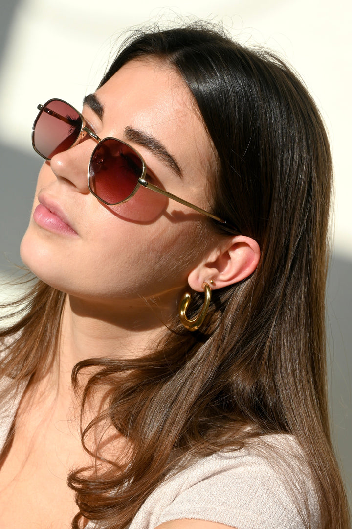 Retro sunnies - goud