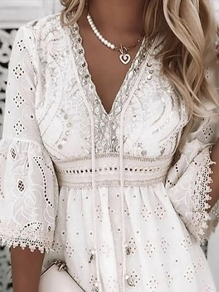 Boho Ibiza Stijl Zomerjurk voor Vrouwen