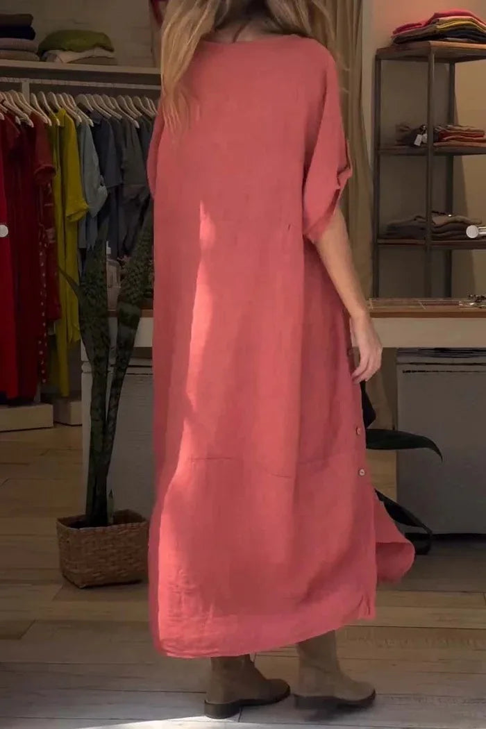 LILA | Elegante en Casual Jurk met Knopen
