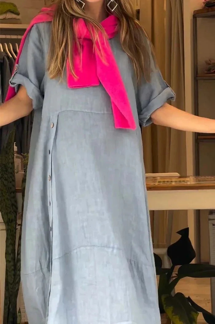 LILA | Elegante en Casual Jurk met Knopen