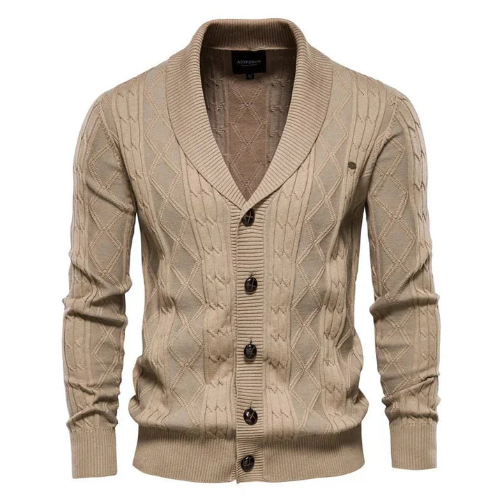 GUSTO | Heren-Cardigan met Knopsluiting
