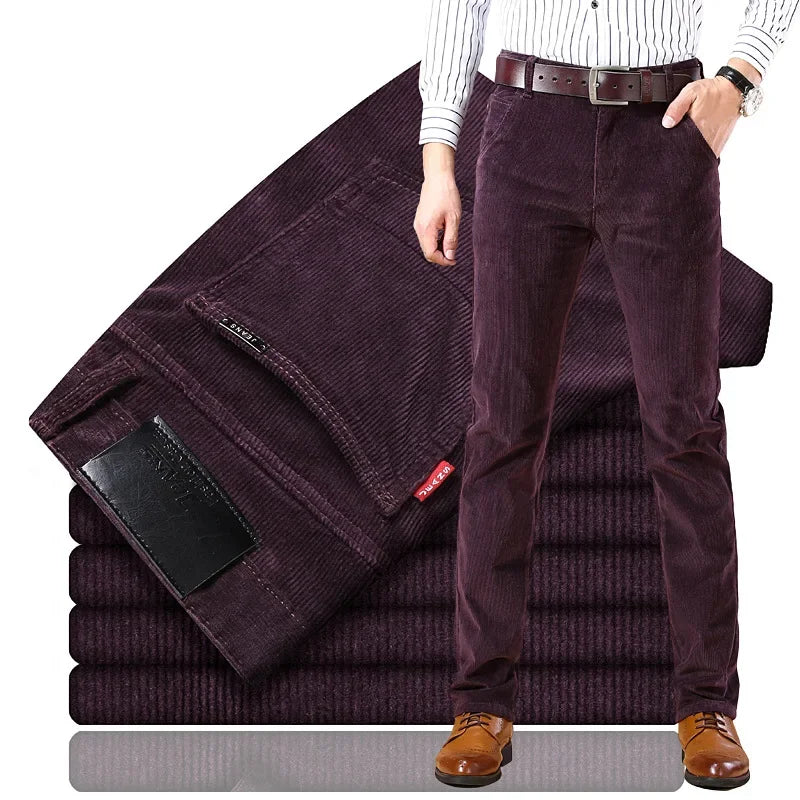 MAISON LORÉA | Premium Ribstof Broek met Rechte Pijp