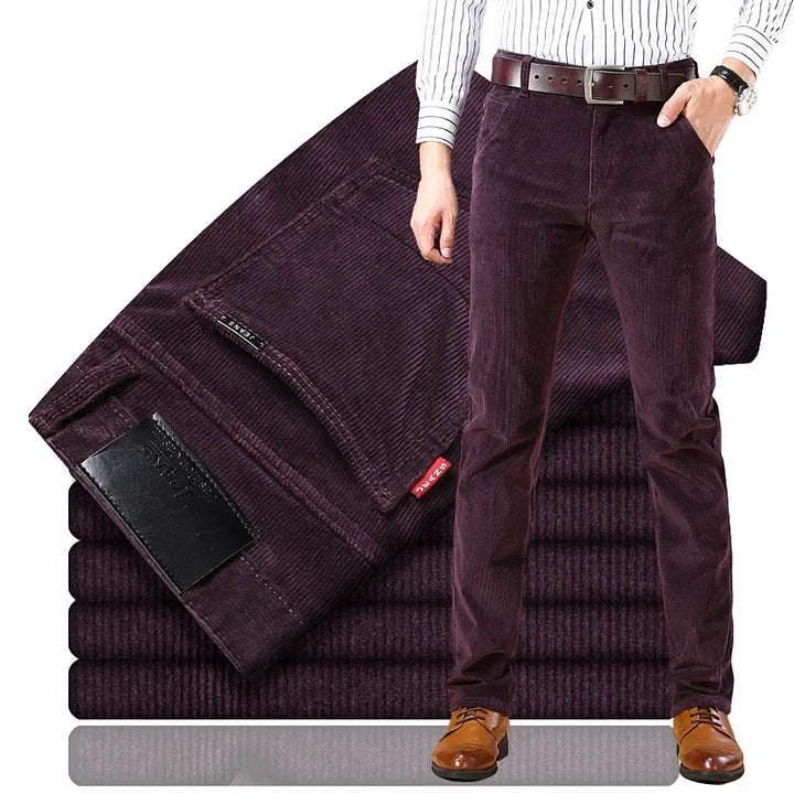 MAISON LORÉA | Premium Ribstof Broek met Rechte Pijp
