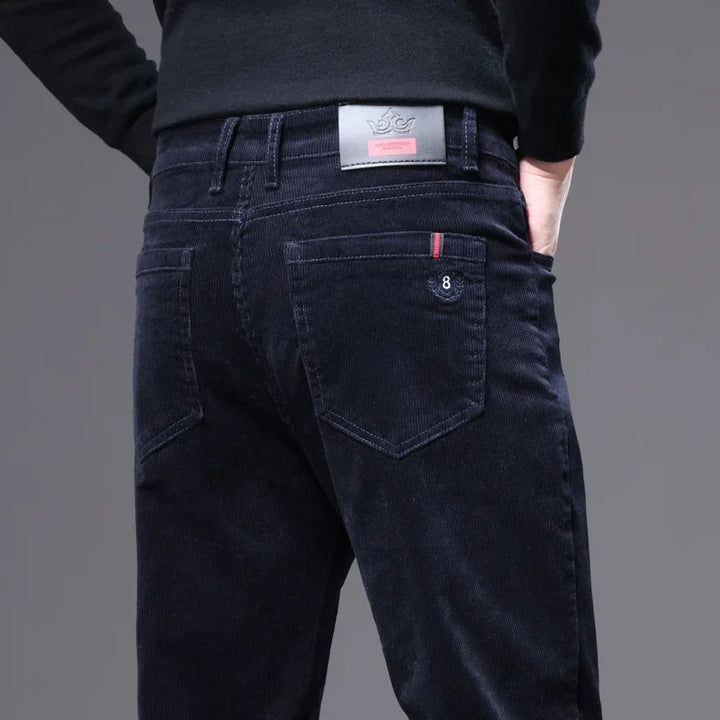MAISON LORÉA | Premium Ribstof Broek met Rechte Pijp