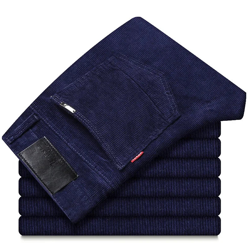 MAISON LORÉA | Premium Ribstof Broek met Rechte Pijp