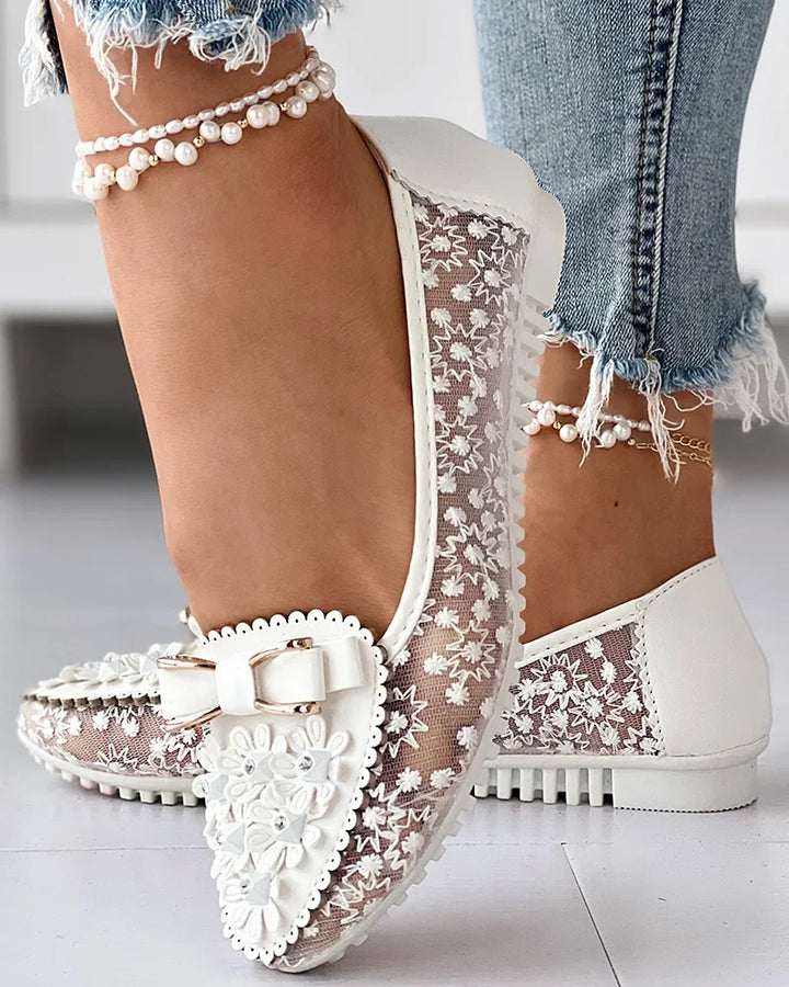 LORA | Elegante Orthopedische Ballerina's met Pijnverlichtende Ondersteuning en Romantisch Design voor Elke Dag