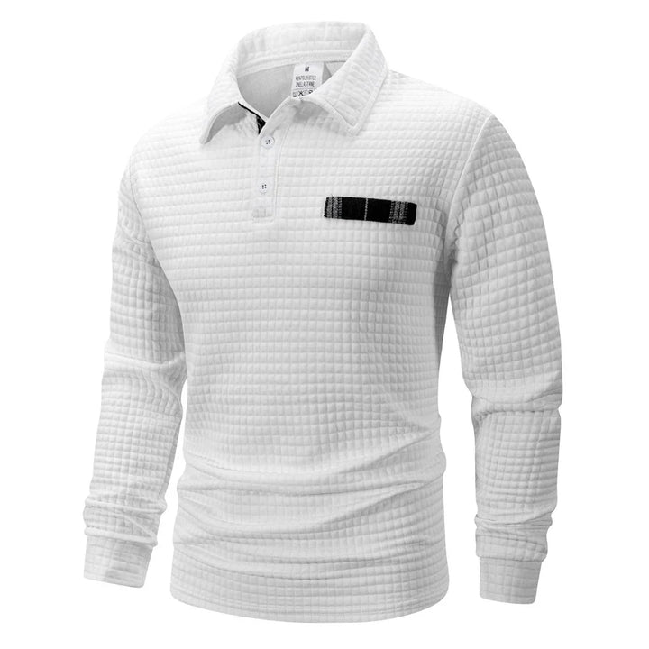 ALVIN | TEXTUUR POLO IN JACQUARD VOOR HEREN