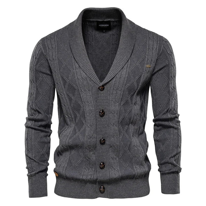 GUSTO | Heren-Cardigan met Knopsluiting