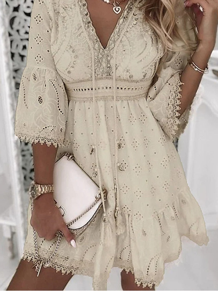 Boho Ibiza Stijl Zomerjurk voor Vrouwen
