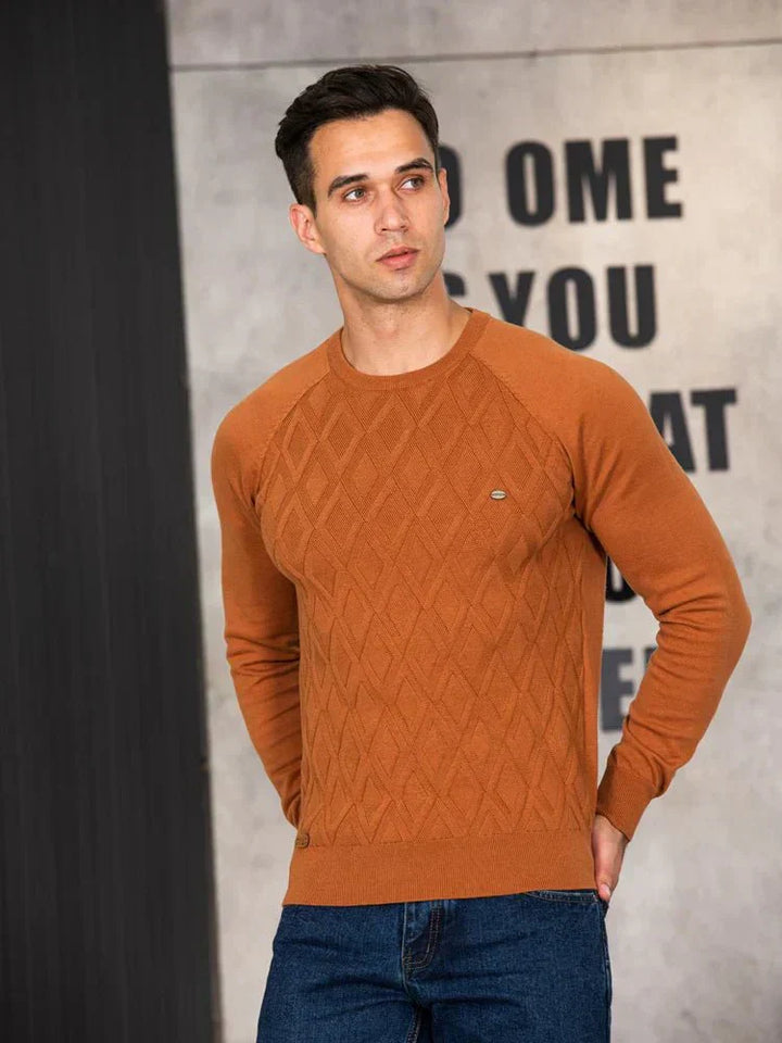 ZANE | Herenpullover met Ruitpatroon