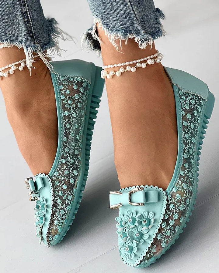 LORA | Elegante Orthopedische Ballerina's met Pijnverlichtende Ondersteuning en Romantisch Design voor Elke Dag