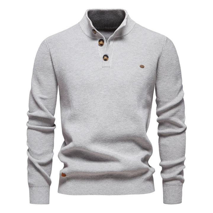 LUCA | Stijlvolle herenpullover met knoopdesign