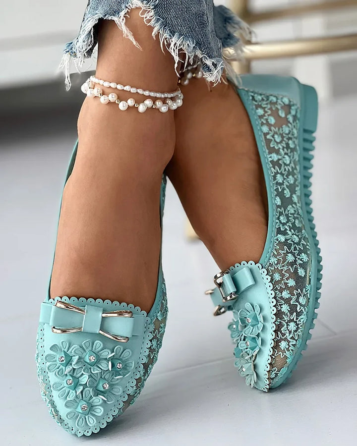 LORA | Elegante Orthopedische Ballerina's met Pijnverlichtende Ondersteuning en Romantisch Design voor Elke Dag