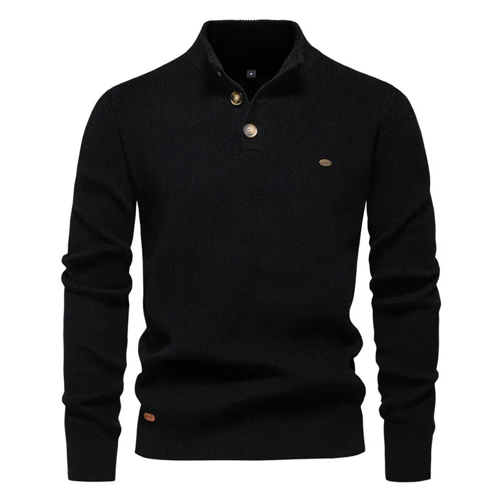 PULSE | Herenpullover met knoopdesign