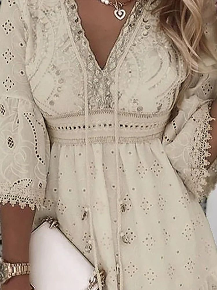 Boho Ibiza Stijl Zomerjurk voor Vrouwen