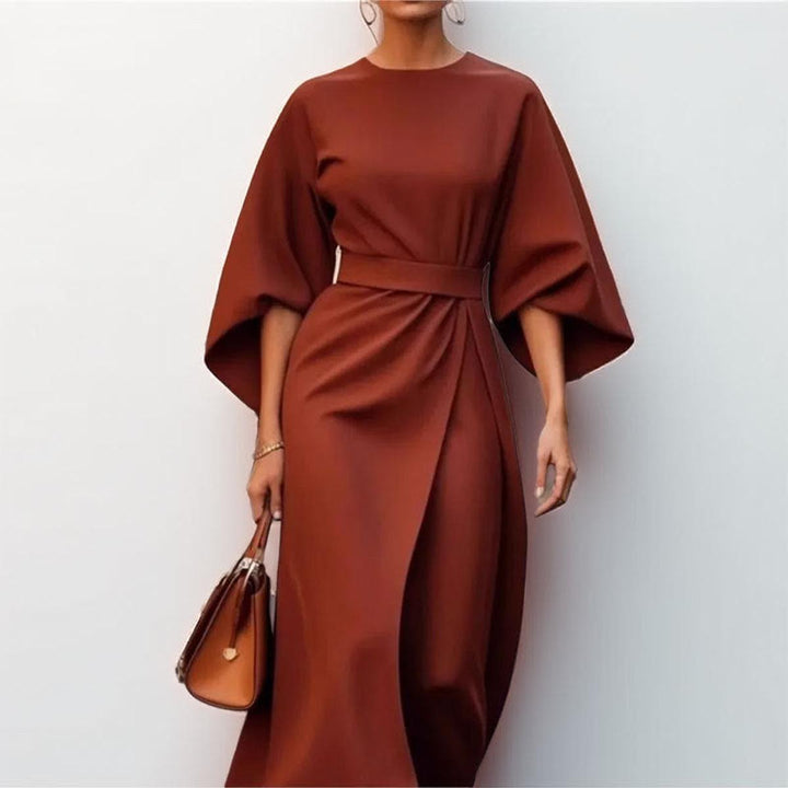 LOTTE | Elegante Kimono Maxi Jurk met Accenttaille