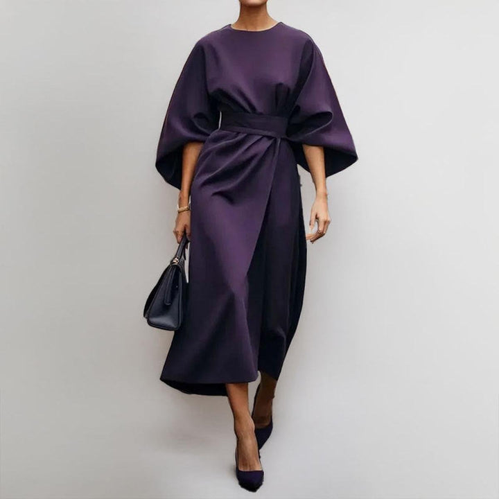 LOTTE | Elegante Kimono Maxi Jurk met Accenttaille