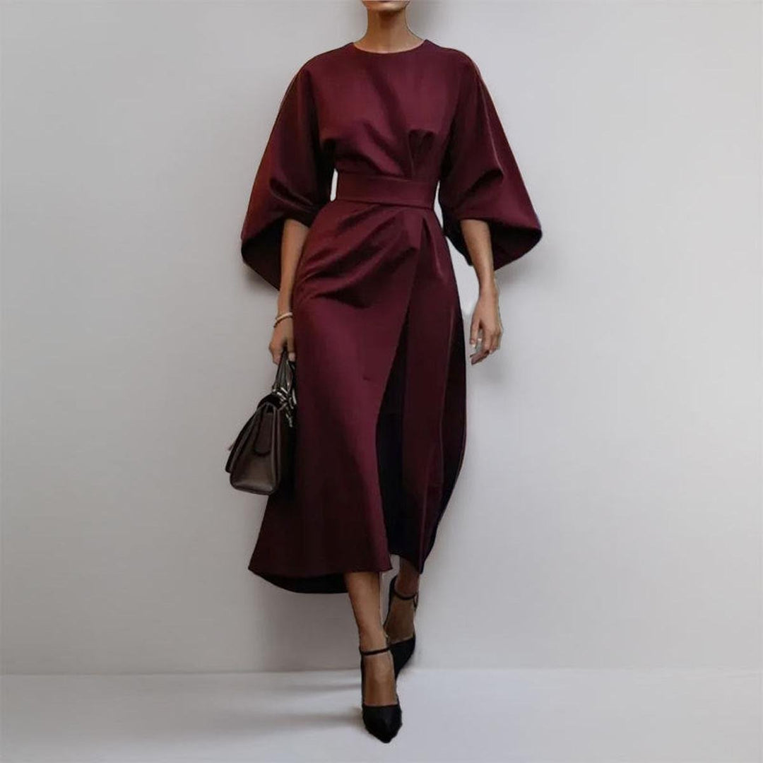 LOTTE | Elegante Kimono Maxi Jurk met Accenttaille