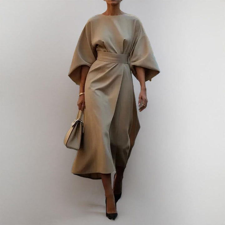 LOTTE | Elegante Kimono Maxi Jurk met Accenttaille