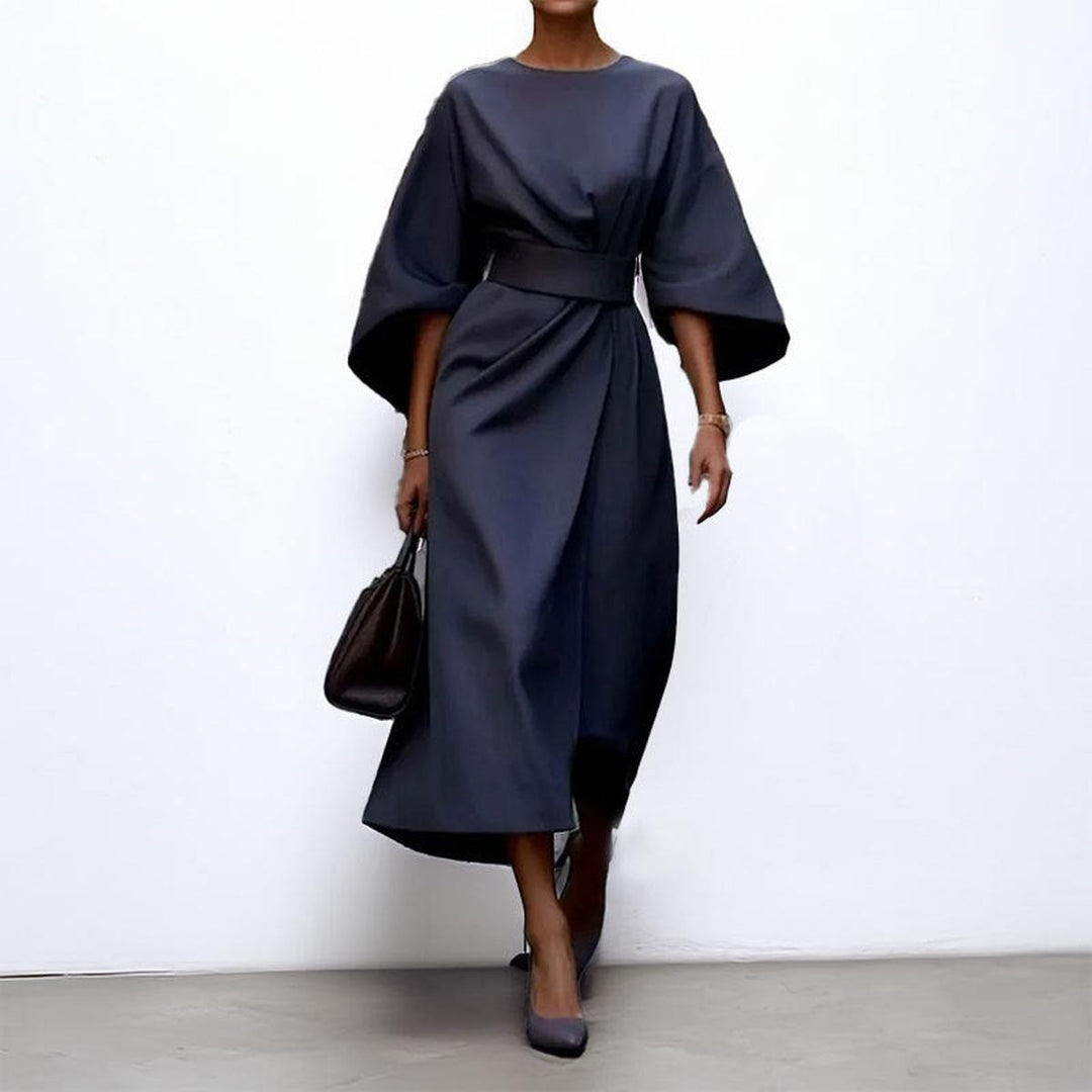 LOTTE | Elegante Kimono Maxi Jurk met Accenttaille