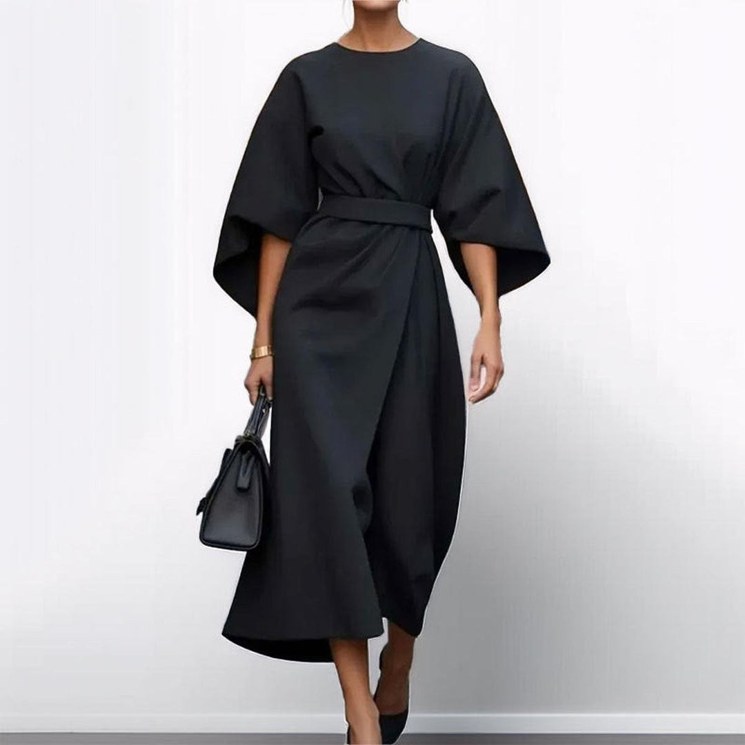 LOTTE | Elegante Kimono Maxi Jurk met Accenttaille