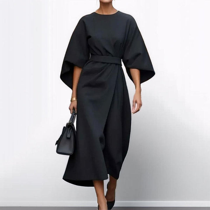 LOTTE | Elegante Kimono Maxi Jurk met Accenttaille