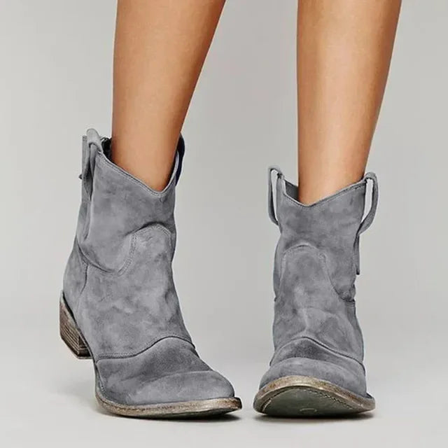 LIBRA | Elegante Vintage Western Enkellaarsjes
