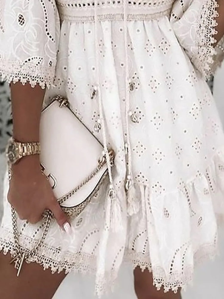 Boho Ibiza Stijl Zomerjurk voor Vrouwen