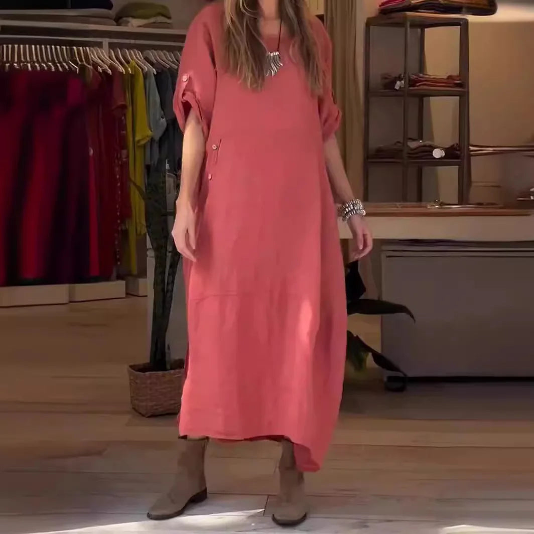 LILA | Elegante en Casual Jurk met Knopen