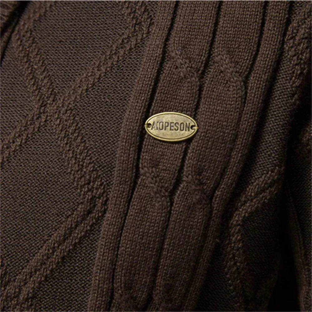 GUSTO | Heren-Cardigan met Knopsluiting