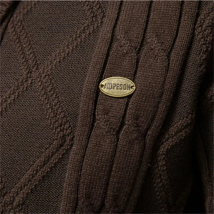 GUSTO | Heren-Cardigan met Knopsluiting
