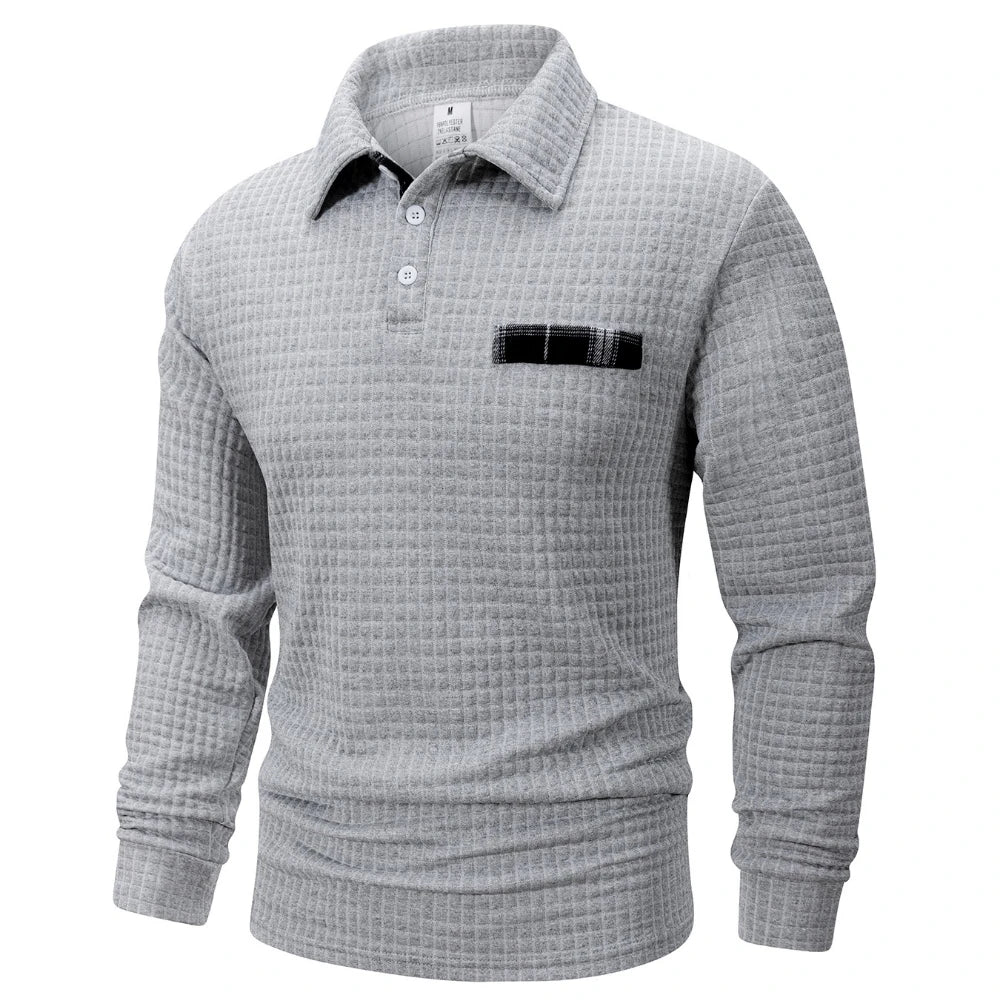 ALVIN | TEXTUUR POLO IN JACQUARD VOOR HEREN