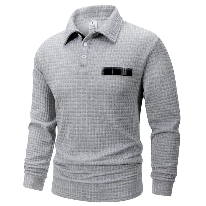 ALVIN | TEXTUUR POLO IN JACQUARD VOOR HEREN