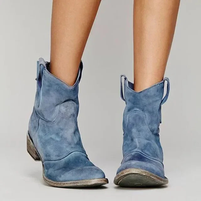 LIBRA | Elegante Vintage Western Enkellaarsjes